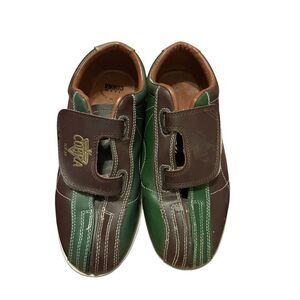 Cobra Unisex Brown Green TCR-3V V-Strap Bowling Shoes Size Men's 10 Women's 11.5